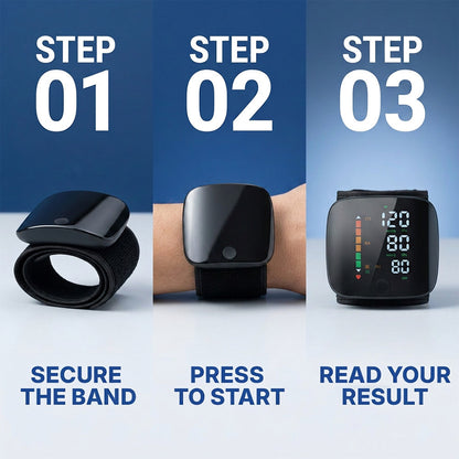 Wrist blood pressure monitor